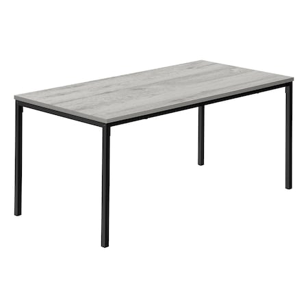 Monarch Specialties Coffee Table, Accent, Cocktail, Rectangular, Living Room, 40 in.L, Grey Laminate, Black Metal I 3796